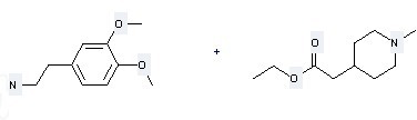 1-Methyl-4-piperidineacetic acid ethyl ester is used to produce N-(3,4-Dimethoxy-phenethyl)-2-(1-methyl-piperidin-4-yl)-acetamide